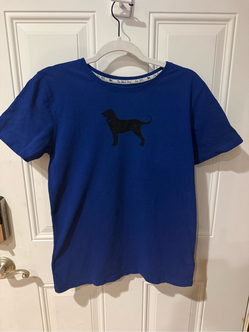 Boys size XL The Black Dog Royal Blue Tee